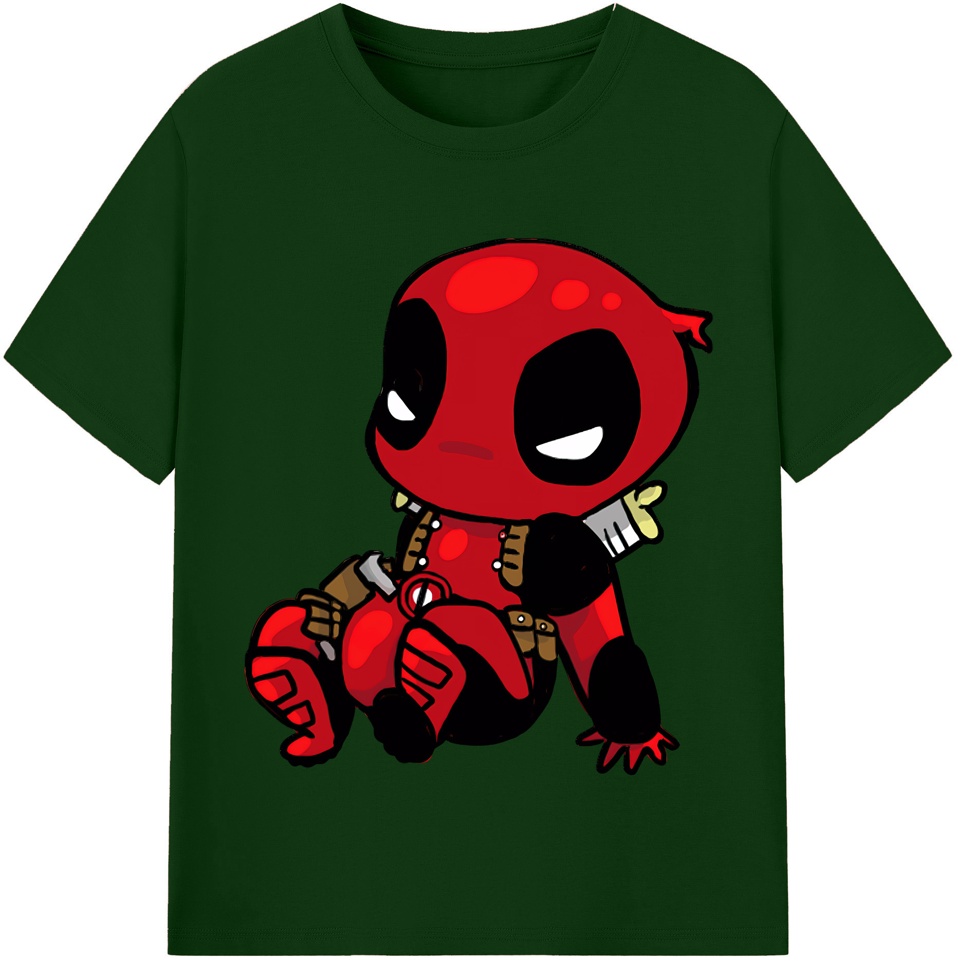 （画像用） Deadpool デッドプール 綿100％半袖Tシャツ（フロントプリント）